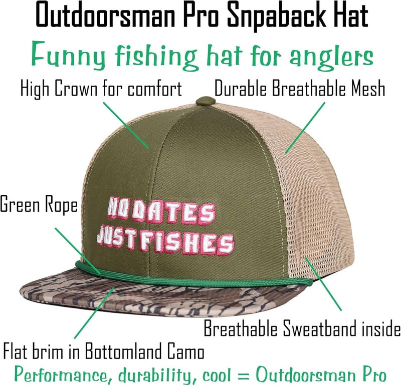 EDTREK Outdoorsman Pro Trucker Breathable Mesh Performance Cap - Flat Brim Snapback Hat - Image 5